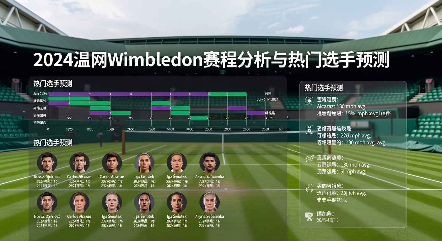 温网2024赛程+预测 Wimbledon男单女单热门